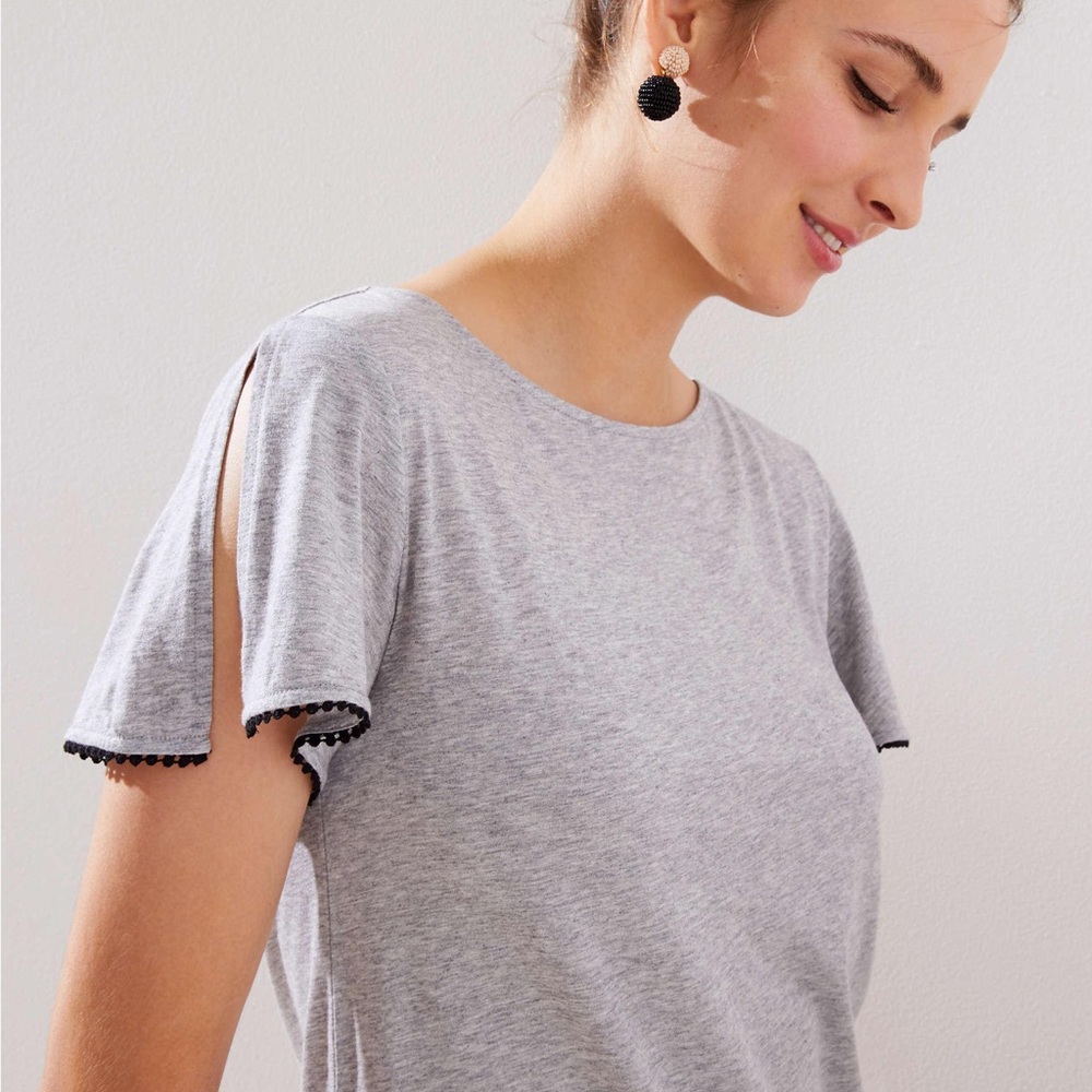 Loft Split Sleeve Tee - image 1